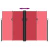 vidaXL Auvent lat&eacute;ral r&eacute;tractable rouge 220x1000 cm
