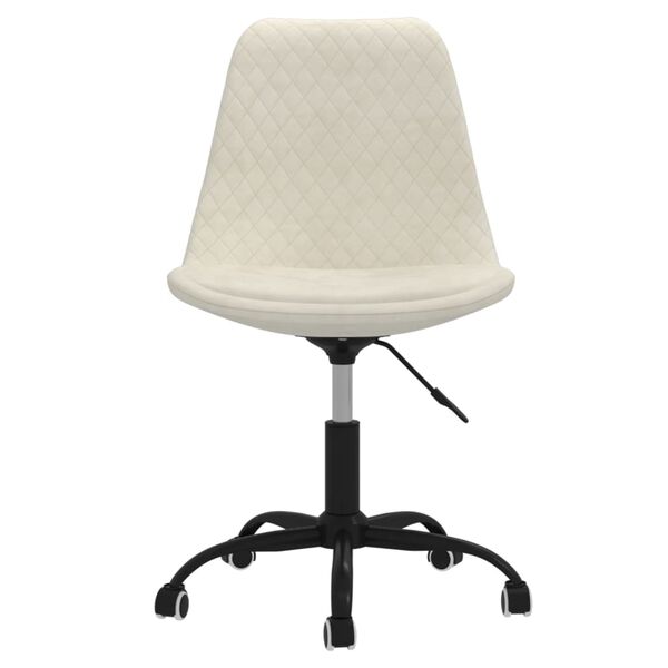 vidaXL Chaises pivotantes &agrave; manger lot de 6 Cr&egrave;me Tissu