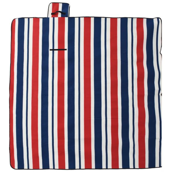 vidaXL Couverture de pique-nique pliable 200x200 cm velours