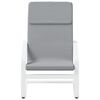 vidaXL Chaise de relaxation Gris clair Tissu