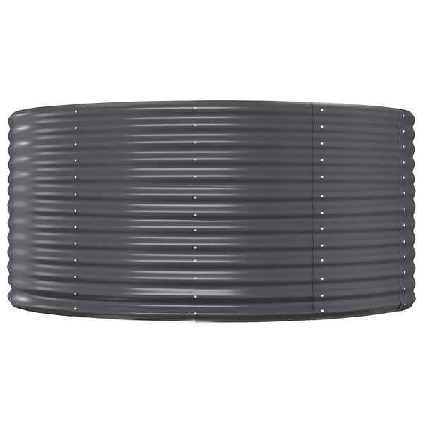 vidaXL Lit surélevé de jardin Anthracite Acier galvanisé