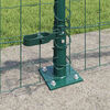 vidaXL Cl&ocirc;ture avec poteau Vert 0,6 x 50 m Acier et PVC