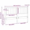 vidaXL T&ecirc;te de lit capitonn&eacute;e Marron 140 cm Pin massif