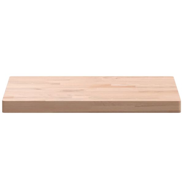 vidaXL Comptoir de salle de bain 60x40x4 cm bois massif de h&ecirc;tre