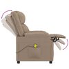 vidaXL Fauteuil de massage Cappuccino Similicuir