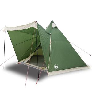 vidaXL Tente familiale tipi 6 personnes vert imperm&eacute;able