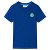 T-shirt pour enfants bleu fonc&eacute; 140