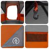 vidaXL Tente Cabane avec toit Gris et orange 425 x 396 x 222 cm