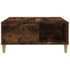 vidaXL Table basse chêne fumé 80x80x36,5 cm bois d'ingénierie