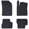 vidaXL Tapis de voiture 4 pi&egrave;ces Adapt&eacute; pour C3 2017-2024 Caoutchouc