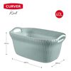 Curver Panier à linge Knit 40 L Bleu clair