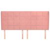 vidaXL T&ecirc;te de lit avec oreilles Rose 203x23x118/128 cm Velours
