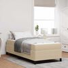 vidaXL Cadre de lit avec matelas Gris Vert Clair 90 x 190 cm tissu