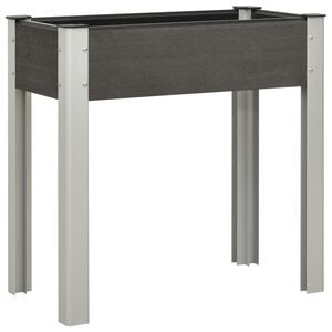 vidaXL Lit sur&eacute;lev&eacute; de jardin 75x40x75 cm WPC Gris