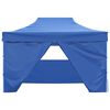 vidaXL Tente de f&ecirc;te Bleu 280 x 410 x 315 cm Tissu Oxford
