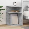 vidaXL Table d'appoint Gris b&eacute;ton 39,7 x 39,7 x 60 cm