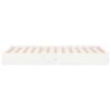 vidaXL Cadre de lit sans matelas blanc bois massif 90x200 cm