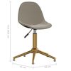 vidaXL Chaise pivotante de salle &agrave; manger Gris clair Velours