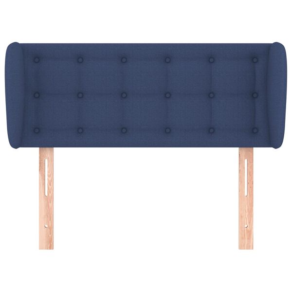 vidaXL T&ecirc;te de lit avec oreilles Bleu 103x23x78/88 cm Tissu