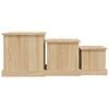vidaXL Tables basses 3 pcs ch&ecirc;ne sonoma bois d'ing&eacute;nierie