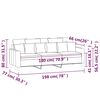 vidaXL Canap&eacute; &agrave; 3 places Jaune 180 cm Velours