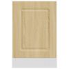 vidaXL Panneau de lave-vaisselle Kalmar ch&ecirc;ne sonoma 45x1,5x67 cm
