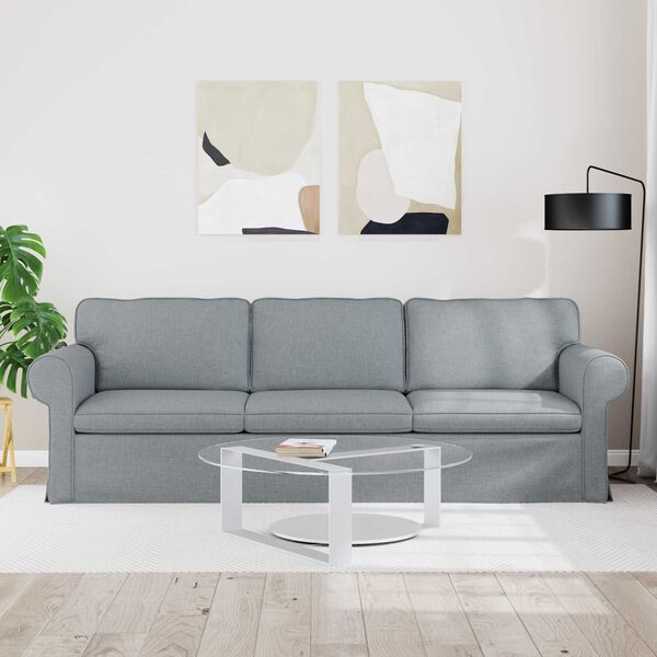 vidaXL Canap&eacute; Gris clair 245 x 82 x 80 cm tissu