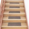vidaXL Tapis d'escalier autocollants 30 pi&egrave;ces 60 x 25 cm Beige Rectangulaire
