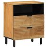 vidaXL Table de chevet marron 50x33x60 cm bois de manguier massif