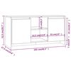 vidaXL Meuble TV Chêne sonoma 102x37,5x52,5 cm Bois d'ingénierie