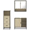 vidaXL Ensemble de meubles de salle de bain 3 pcs ch&ecirc;ne sonoma