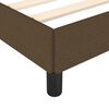 vidaXL Cadre de lit sans matelas marron fonc&eacute; 160x200 cm tissu