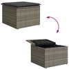 vidaXL Ensemble de canap&eacute; de jardin 8 pcs Gris Poly rotin