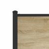 vidaXL Cadre de lit en m&eacute;tal sans matelas ch&ecirc;ne sonoma 100x190 cm