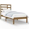 vidaXL Cadre de lit sans matelas marron miel bois massif 90x200 cm