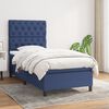 vidaXL Sommier &agrave; lattes de lit avec matelas Bleu 80x200 cm Tissu