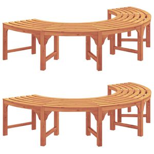 vidaXL Banc d'Arbre 2 pcs Naturel 160 x 80 x 45 cm