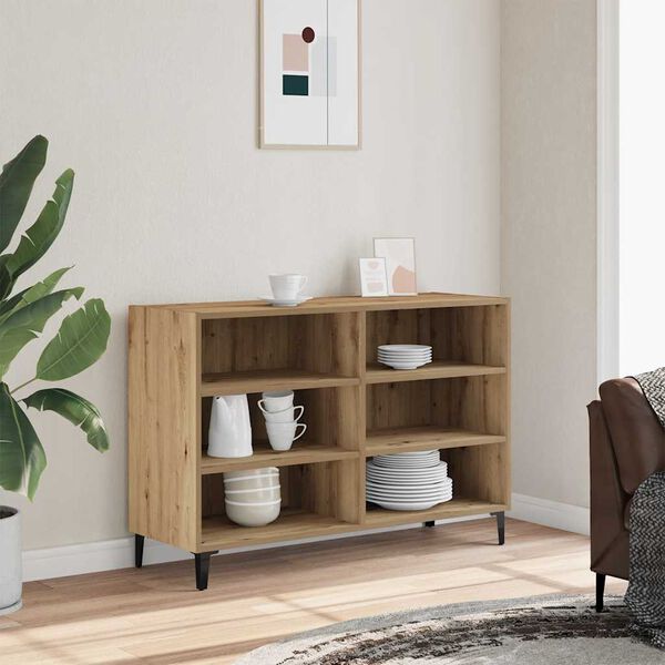 vidaXL Buffet ch&ecirc;ne artisanal 103,5x35x70 cm bois d'ing&eacute;nierie