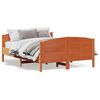 vidaXL Cadre de lit sans matelas cire marron 140x200cm bois pin massif