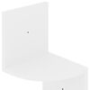 vidaXL &Eacute;tag&egrave;re d'angle murale blanc brillant 19x19x123 cm
