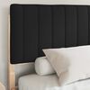 vidaXL Cadre de lit avec t&ecirc;te de lit rembourr&eacute;e Noir 160 x 200 cm