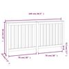 vidaXL Cache-radiateur 169x19x84 cm Bois massif de pin