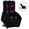 vidaXL Fauteuil inclinable de massage &eacute;lectrique Noir Tissu