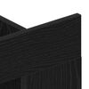 vidaXL Meuble TV Ch&ecirc;ne noir 152 x 22 x 113 cm Bois d'ing&eacute;nierie