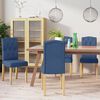 vidaXL Chaises &agrave; manger lot de 4 bleu tissu