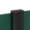 vidaXL Auvent lat&eacute;ral r&eacute;tractable vert fonc&eacute; 120x1200 cm