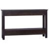 vidaXL Table console Caf&eacute; noir clair 120x30x75 cm Bois d'acajou solide