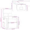 vidaXL Fauteuil inclinable &eacute;lectrique Taupe Tissu