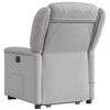 vidaXL Fauteuil de massage inclinable gris nuage tissu