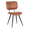 LABEL51 Chaises &agrave; manger lot de 2 Fos 49x60x87 cm cognac